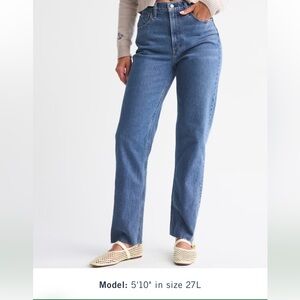 Abercrombie curve love ultra high rise 90s straight